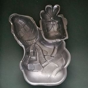 Lennox Snowman with gift serving platter medal